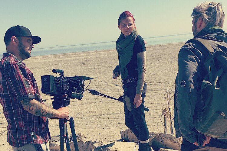 inthewildband's tweet photo. Our music video shoot yesterday went so well! We are so excited to show off the amazing work that @b_free_media did! Our song “Apocalypse” comes out Oct. 12th! #zombies #zombieapocalypse #apocalypse #newsingle #musicvideo https://t.co/63J6t7eghG