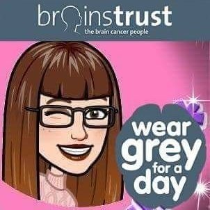 HPatts10's tweet photo. #NewProfilePic @brainstrust #WearGreyForADay #KrampusFree #MeningiomaWarrior #ItsOnlyBrainSurgery https://t.co/2ViJom8PBx