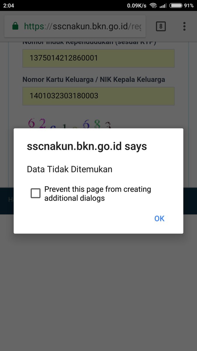 ranipuspita02's tweet photo. @BKNgoid kenapa data kependudukan saya Tak bisa ditemukan oleh sistem BKN min???
#2019JadiASN https://t.co/QKSiycylYe