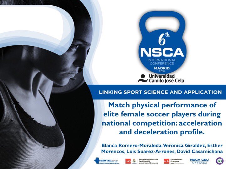 BlancaRomeroM's tweet photo. Biomechanical and physiologic load in elite female soccer during national competition.
#performance #accelerations #decelerations #averagedata
#distanceXmin #HSR https://t.co/hqijZPYHjc