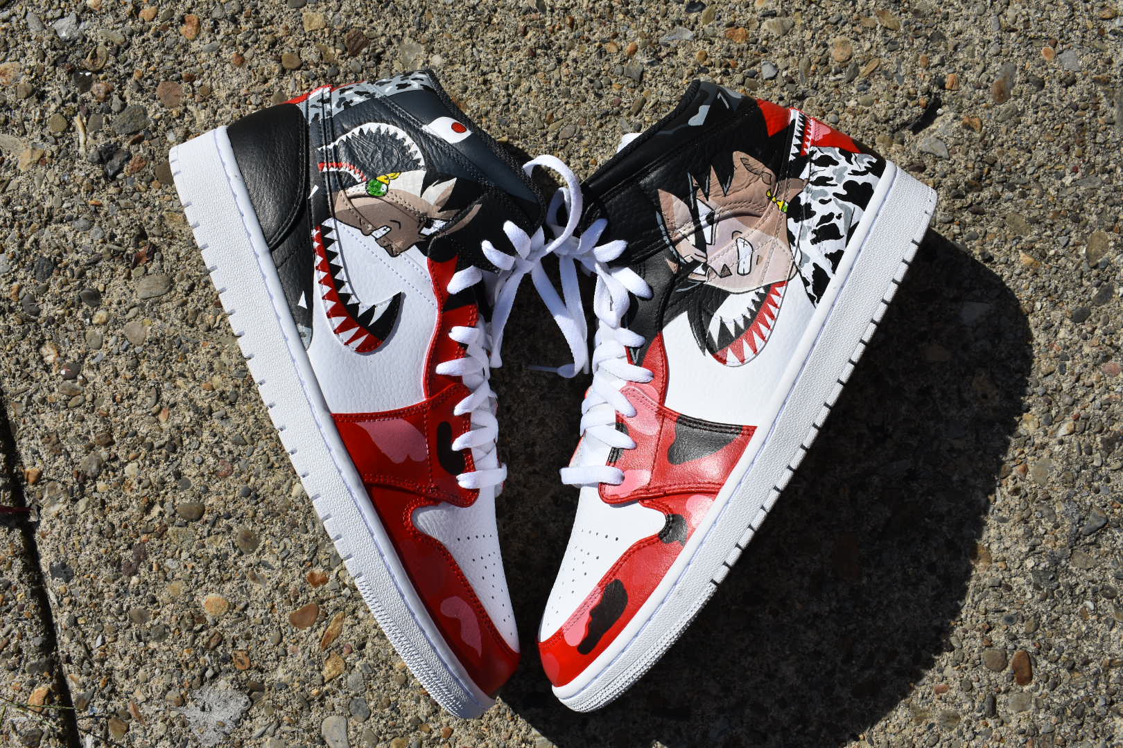 custom goku jordans