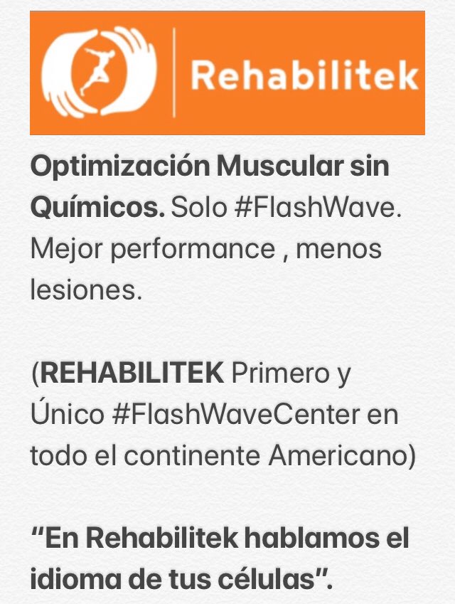 rehabilitekrd's tweet photo. ¿Te lesionas mucho, quieres mejorar tu performance? #OptimizacionMuscular #FlashWave Solo en #Rehabilitek , único centro en America , el futuro de la medicina del deporte está aquí. https://t.co/vADDNURcSy