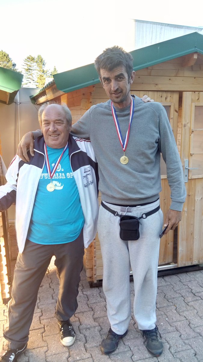pljockar's tweet photo. Pobjednici "Pljočkarskog turnira parova" u Oroslavju, 29. listopada 2018., sa 100% učinkom: Smiljan Jurić i Mario Barišić.
#sport https://t.co/8F8wQ50BH0