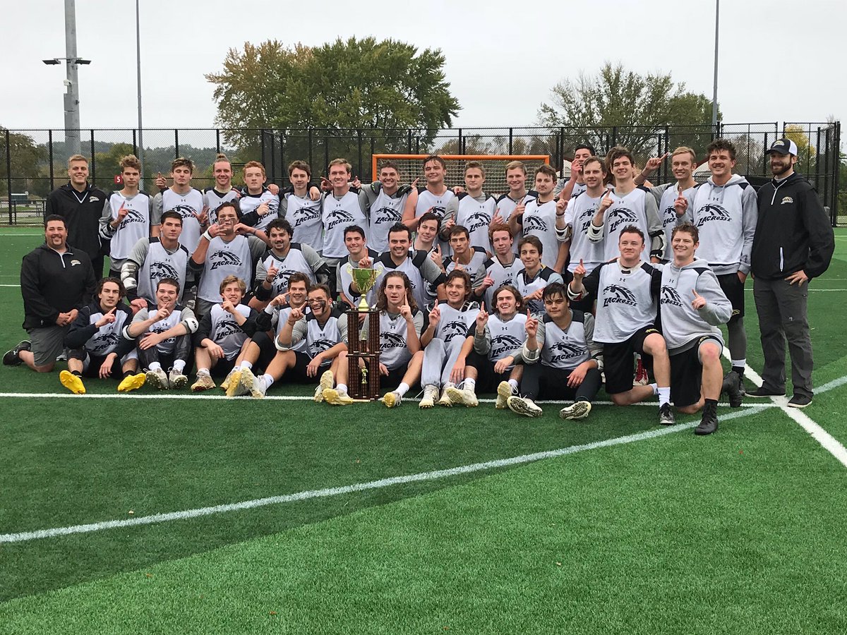 WmuLacrosse's tweet photo. The Broncos take home the championship trophy from the Mad City Tournament! #wmulax #broncolacrosse #fallball https://t.co/juYDtkad6o