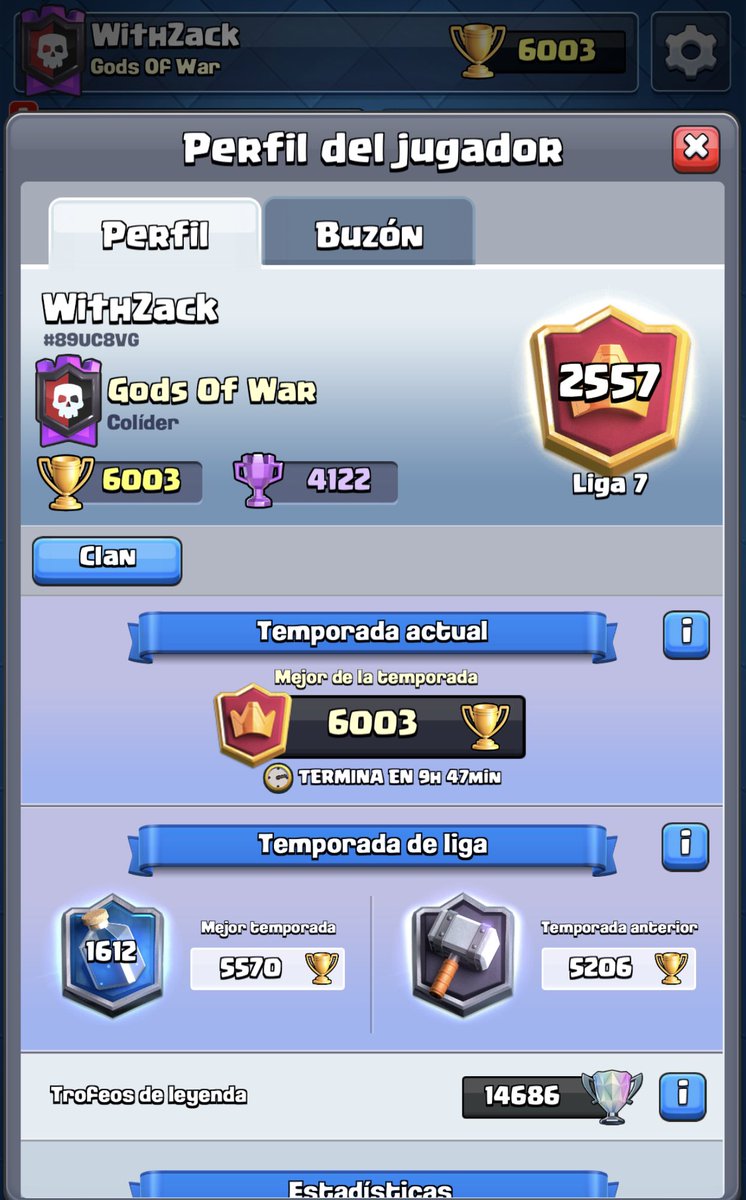Madre de dios, he tilteado como nunca, baje 400 copas, nose ni como segui jugando y he subido 600 copas hasta las 6000, estoy que no me lo creo.
Gracias por acompañarme, sois enormes