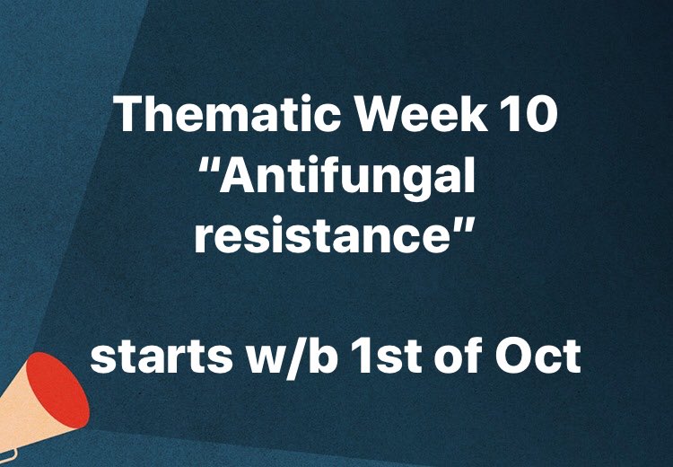 Invasive fungal infections are an important cause of mortality & morbidity esp in immunocomp pts. Emergence of antifungal resistance & newly identified drug resistant pathogens are a growing public health threat. This week we will share recent articles on #antifungalresistance 👇