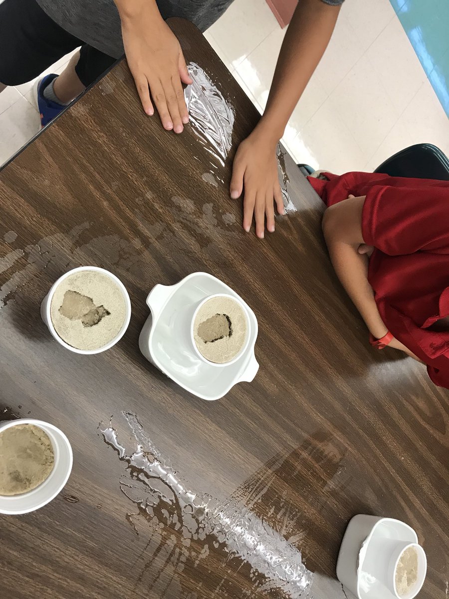Debary STEM Club investigating sink holes. Science with a community connection.  #VCSscientists #dbeteach