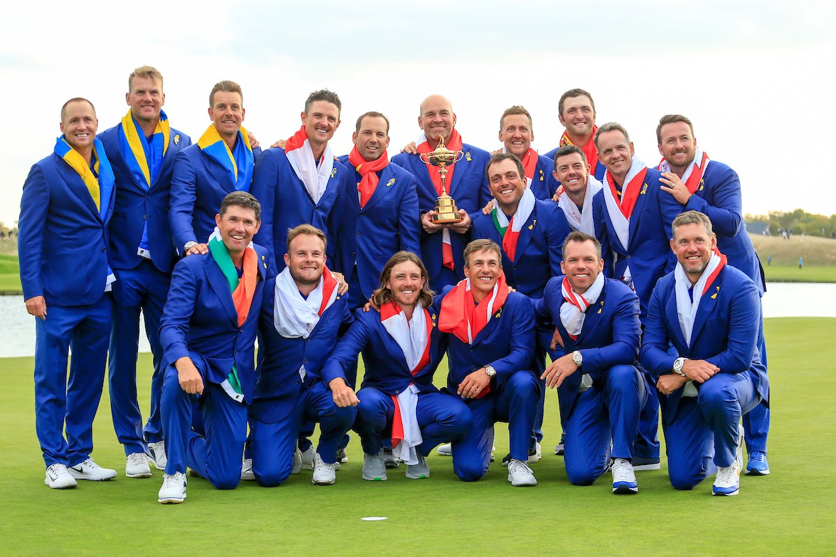 Incredible Day. Incredible Week. Incredible Team. Incredible Captain.

Words can’t describe this feeling!! It has been an absolute honour to represent Team Europe with these guys! Thank you to everyone for the amazing support 🏆🇪🇺 #AllezlesBleus
