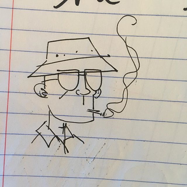 tonymoore's tweet photo. Silly drawings I find in old notebooks part two.
#hunterthompson #doodling #oldnotebook #huntersthompson #kentucky #kentuckycolonels https://t.co/zINm8PcoVy https://t.co/81CFc1iZTc