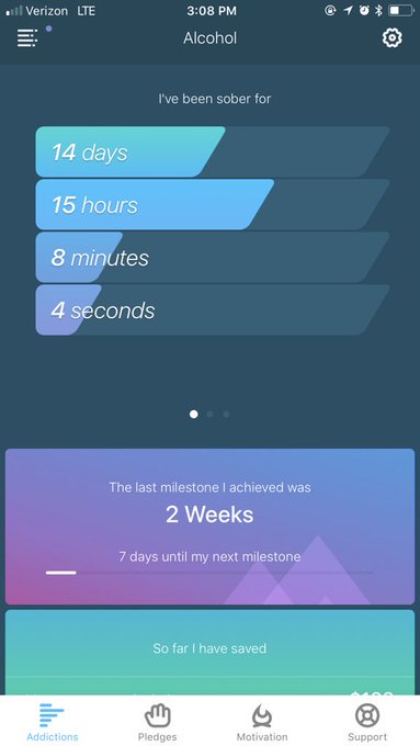 Two weeks sober 💪🏻💛 https://t.co/tICBqNLUBR