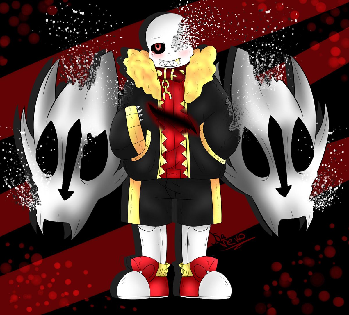 Cool Sans Gaster Blaster Drawing