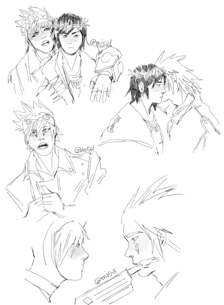doodles of this AU where roxas is lady gaga, xion is jesus and axel is judas, just trying to get out of artblock here ? 
#KingdomHearts 