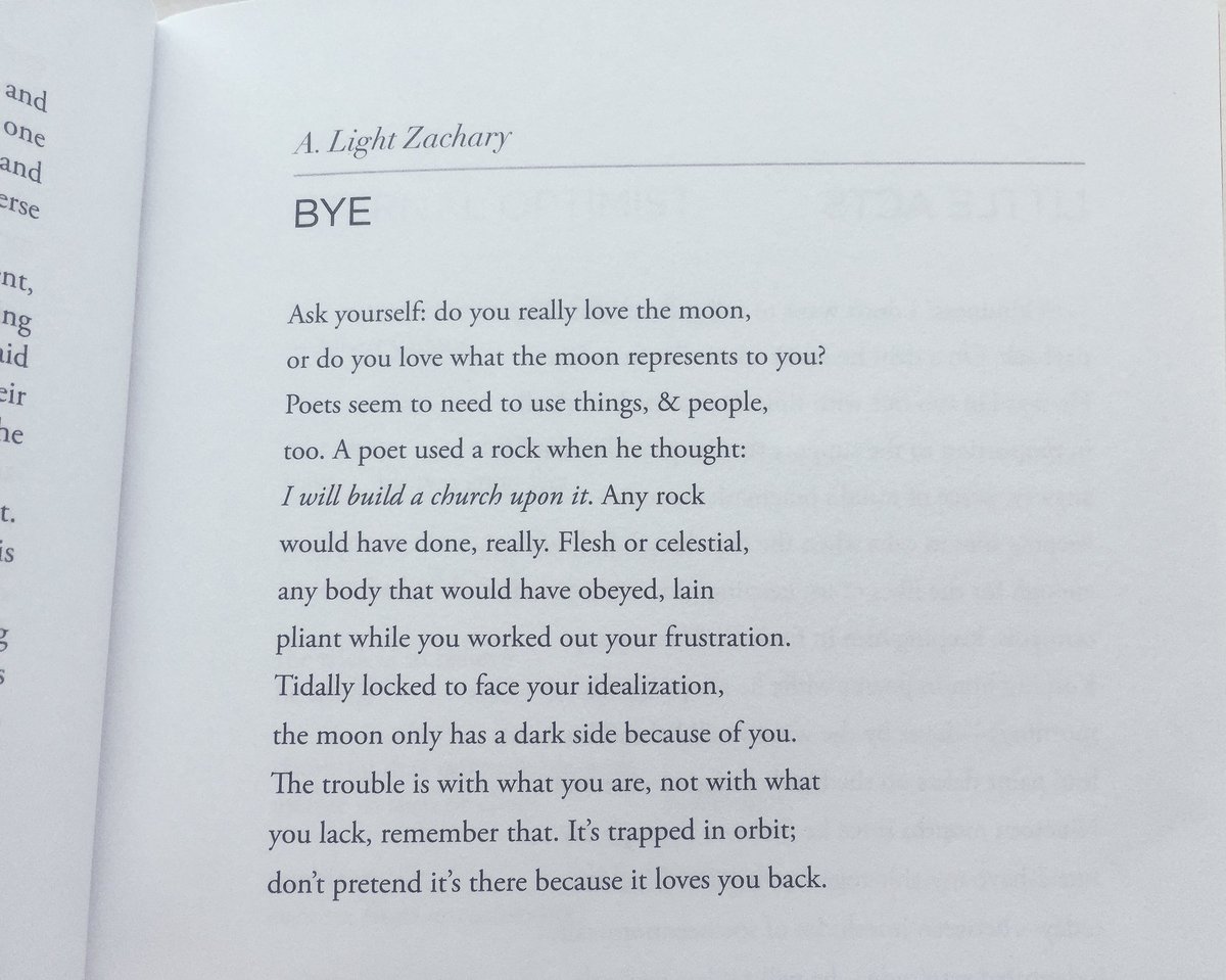 alightupon's tweet image. “do you really love the moon, 
or do you love what the moon represents to you?”

(new-ish poem in the current @PrismLitMag; thanks to outgoing editor @Shazia_R)
