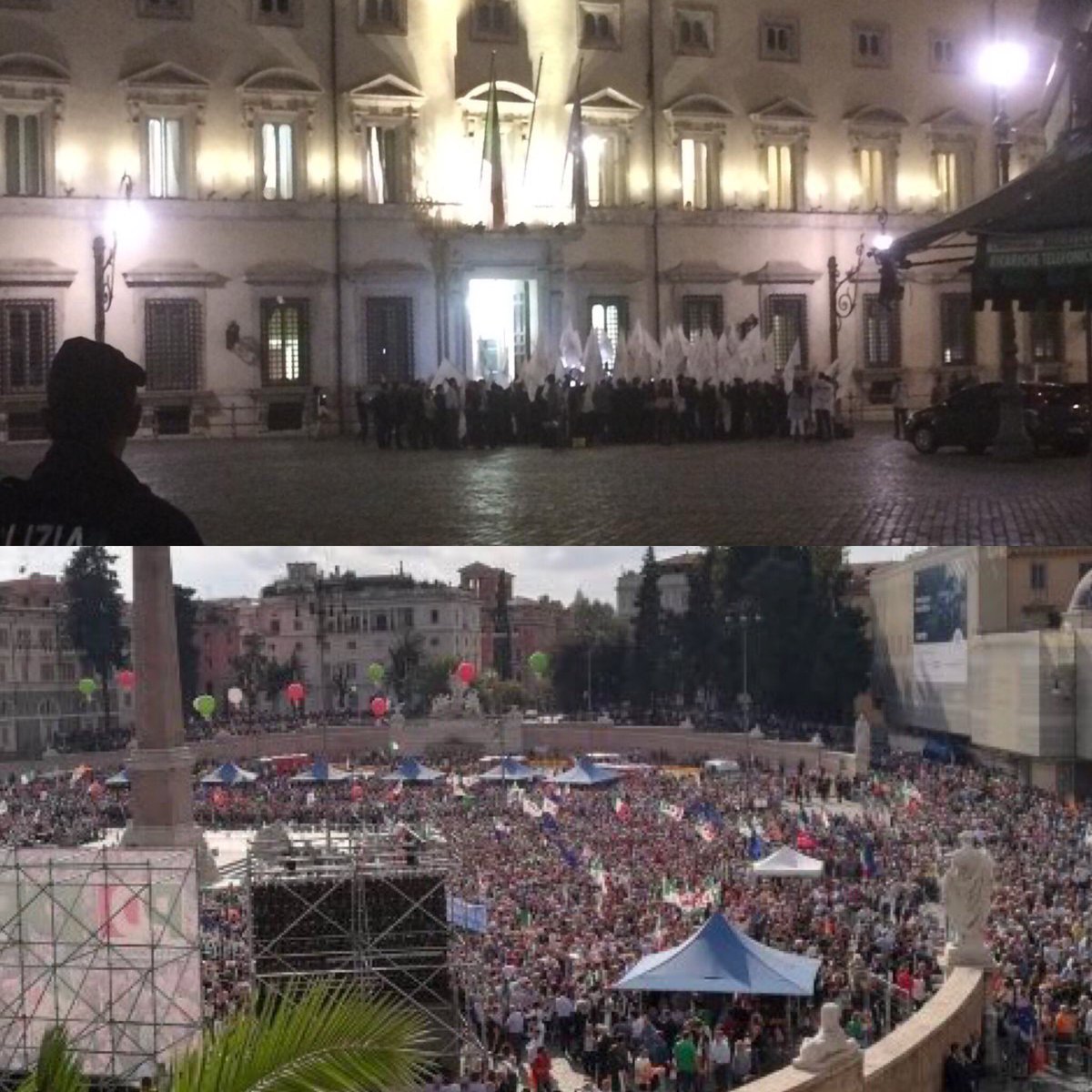Trova le differenze. 😀

Meno social, più piazze. 

#piazzadepopolo #balcone