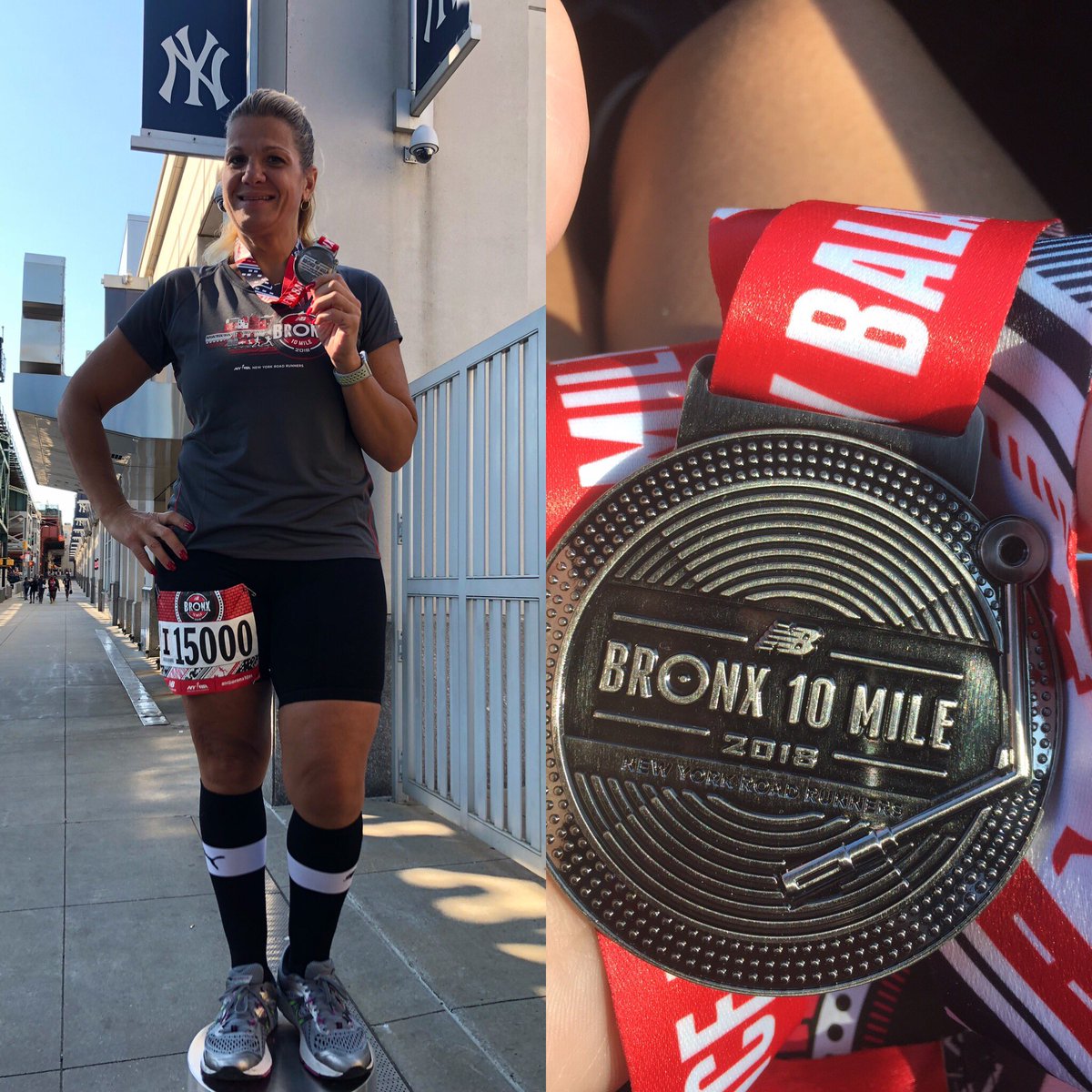 deanask8te's tweet photo. Finished and knocked 3 min off last years time!!  #NBbronx10m #boogiedownbronx https://t.co/7O4oeCX4BN