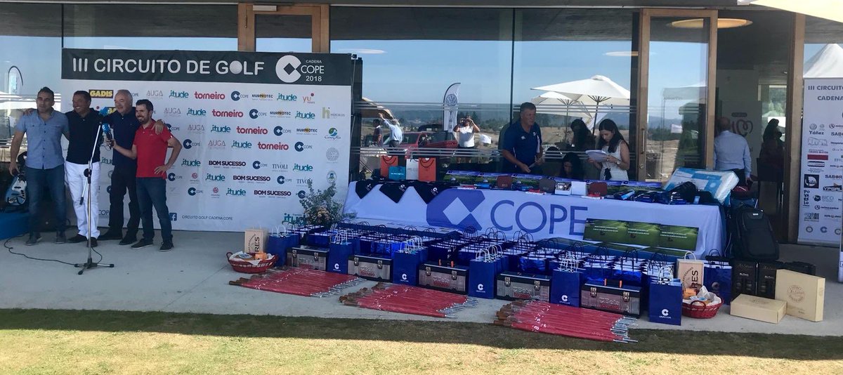 Panchobet's tweet photo. Más de 120 premios repartidos hoy en la final del III CIRCUITO DE GOLF CADENA COPE GALICIA https://t.co/Jwo13EP8Sz