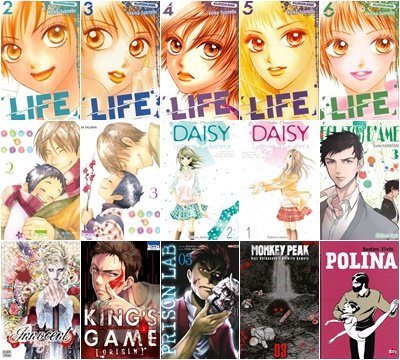 Angel402_'s tweet photo. Bilan lecture du mois de septembre : 14 mangas, 1 bande dessinée et 1 roman 🙂
#Life #PèreEtFils #DaisyLycéennesAFukushima #EclatsdAme #InnocentRouge #KingsGameOrigin #PrisonLab #MonkeyPeak #Polina #LorsqueJetaisUneOeuvredArt https://t.co/KxkYfx2Sr4