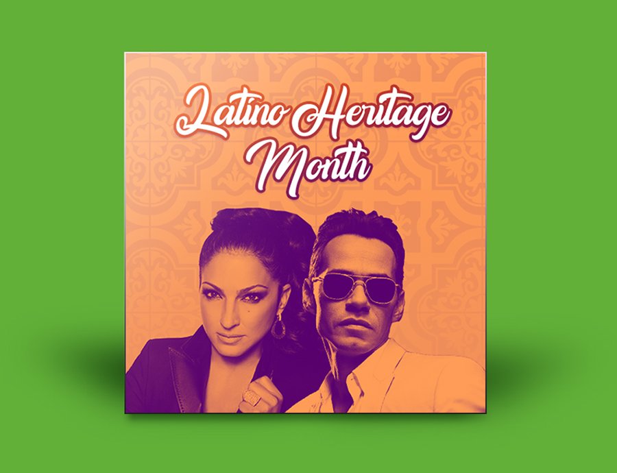 a photograph of Gloria Estafan and Marc Anthony