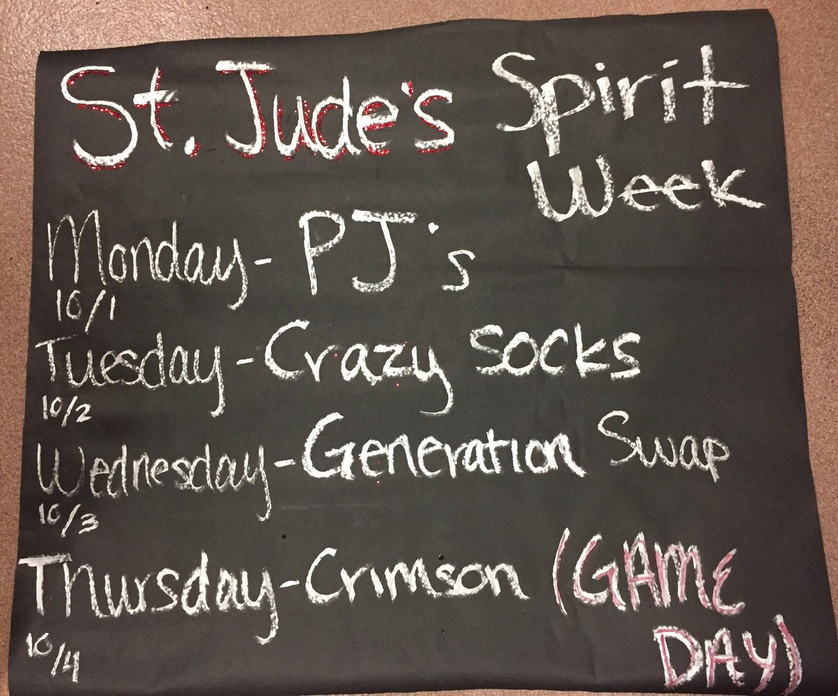 Participate in spirit week this week for the St. Jude's charity volleyball game on Thursday! We will be selling dum dum suckers at lunch all week, 2 for $1, and collecting any pocket change donations!!! #EndChildhoodCancer