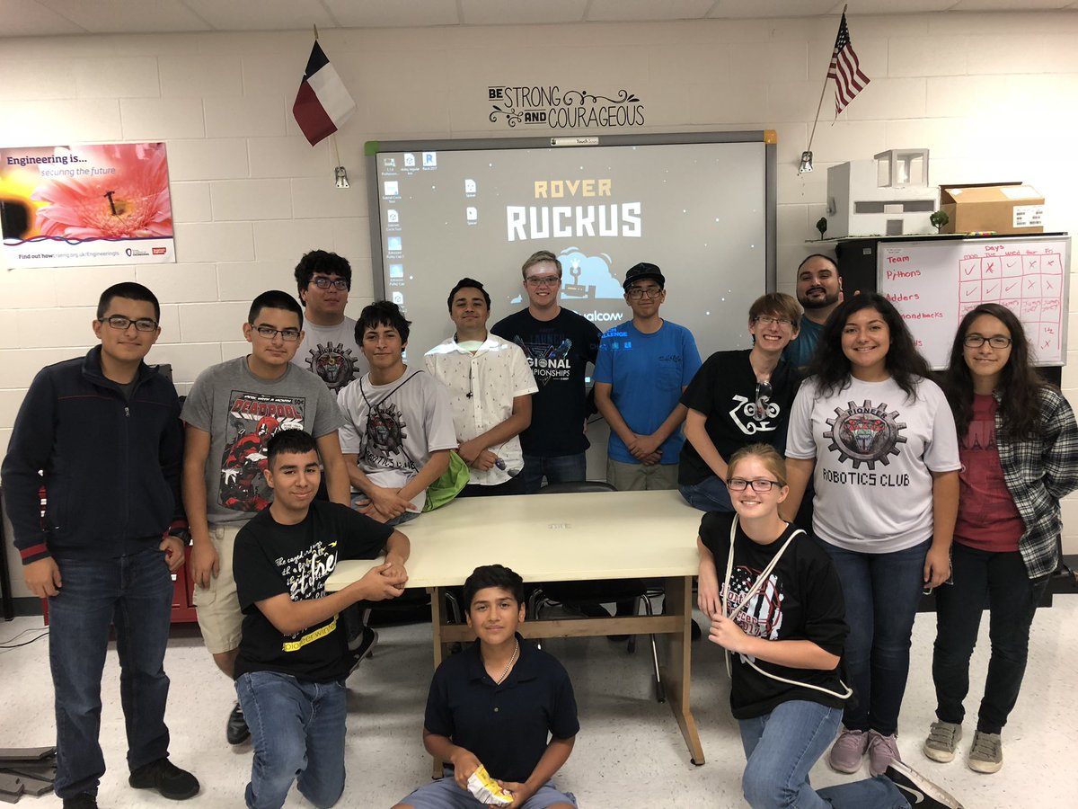 PioneerRobots's tweet photo. While other teams sleep, we work! Pioneer Robotics Club students were hard at work this Sunday morning building their robots. https://t.co/f6THt6tDwV