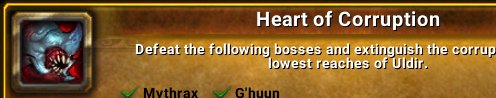 Hocuspocus2214's tweet photo. I just earned the [Heart of Corruption] Achievement! #Warcraft https://t.co/Sxe2n4zc4D