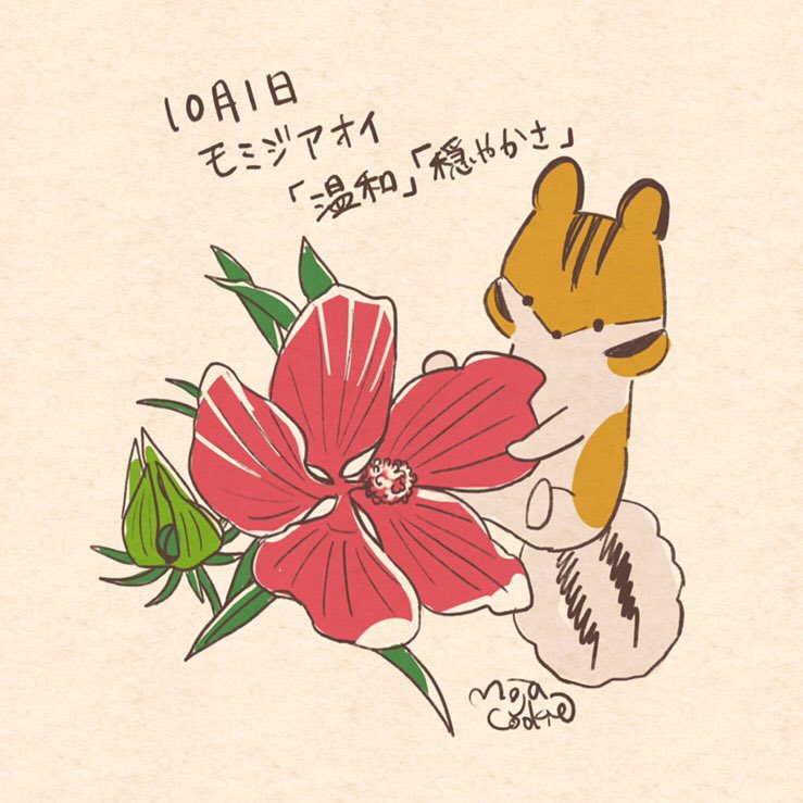 もじゃクッキー בטוויטר 10月1日がお誕生日の皆さん おめでとうございます 本日の誕生花のひとつ モミジアオイ と リスさん 誕生花とどうぶつさん もじゃクッキー בטוויטר 10月1日がお誕生日の皆さん おめでとうございます 本日の誕生花のひとつ モミジアオイ と リスさん 誕生花とどうぶつさん