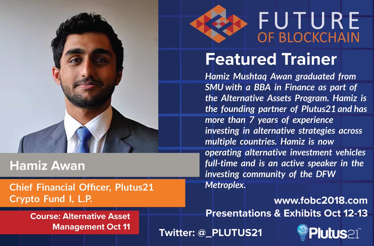 FoBC2018's tweet photo. Come and get educated by Hamiz Awan at @FoBC2018! Get 50% off tickets and trainings by applying code IEEE50 at registration! https://t.co/kALiZWrUSj