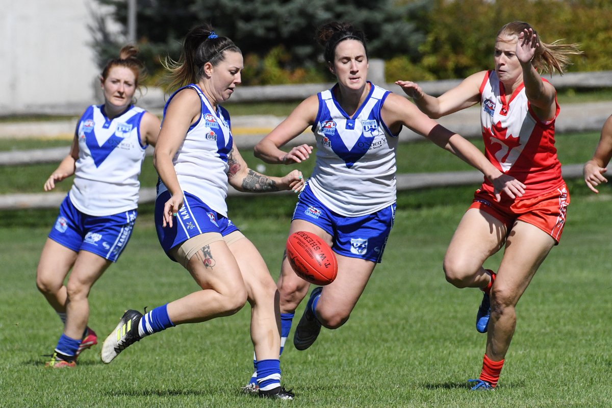 AflOntarioPhoto's tweet photo. The photos from the Womens Grand Final game between the @ottawaswans and the @EtobicokeRoos have been posted: https://t.co/Tvy00wh7m8 https://t.co/TahQgpP7Ha