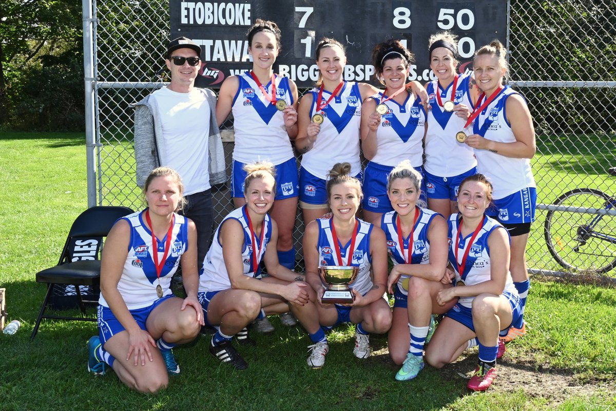 AflOntarioPhoto's tweet photo. The photos from the Womens Grand Final game between the @ottawaswans and the @EtobicokeRoos have been posted: https://t.co/Tvy00wh7m8 https://t.co/TahQgpP7Ha