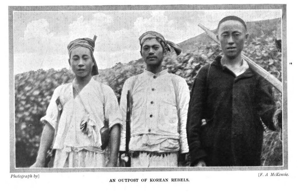 femmevillain's tweet image. the real photos of the righteous army and the japanese occupation taken by the war correspondent f.a. mckenzie who was mentioned in the finale of #mrsunshine in his book 'the tragedy of korea' for those interested