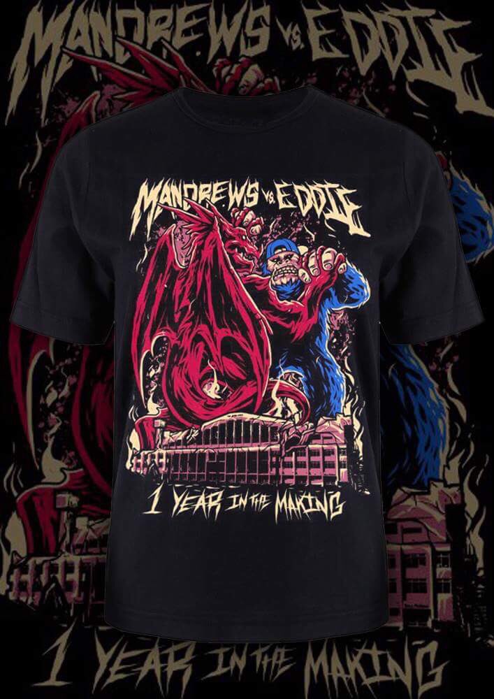 EddieDennis1986's tweet image. Yo @ThisIs_Progress fans. The @wembleystadium staff where useless and told people the Mandrews vs Dennis shirts where sold out, they lied! They just left heaps of shirts upstairs, thanks guys! They’ll be online within the hour!