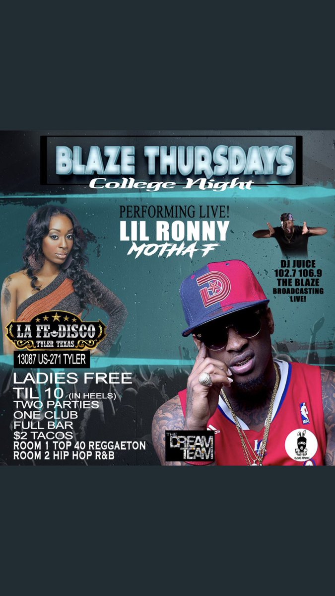 KrisRokkk's tweet photo. COLLEGE NIGHT EVERY THURSDAY‼️ #ClubLaFe 😈

Your two favorite promo teams 💯
#PlayGirlPromotions 🐰 💕&amp; #TheDreamTeam 🎒

@LilRonnyMothaF will be in the building! https://t.co/3SgSjO3njR