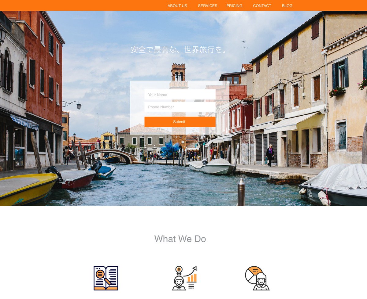 #DailyUI
あこがれVenezia。オレンジをメインカラーにしたのつくったことないからチャレンジ。