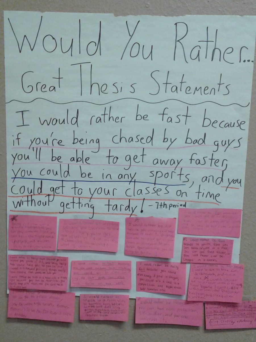 SarahZimeri's tweet photo. From team story writing to "Would you Rather" thesis statements, our writers have shown great creativity this week! https://t.co/Uutjr117i7
