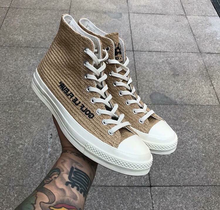 StreetFashion01's tweet photo. First Look: Golf Le Fleur x Converse by Tyler, The Creator🖤 https://t.co/0zVlyKNIeD