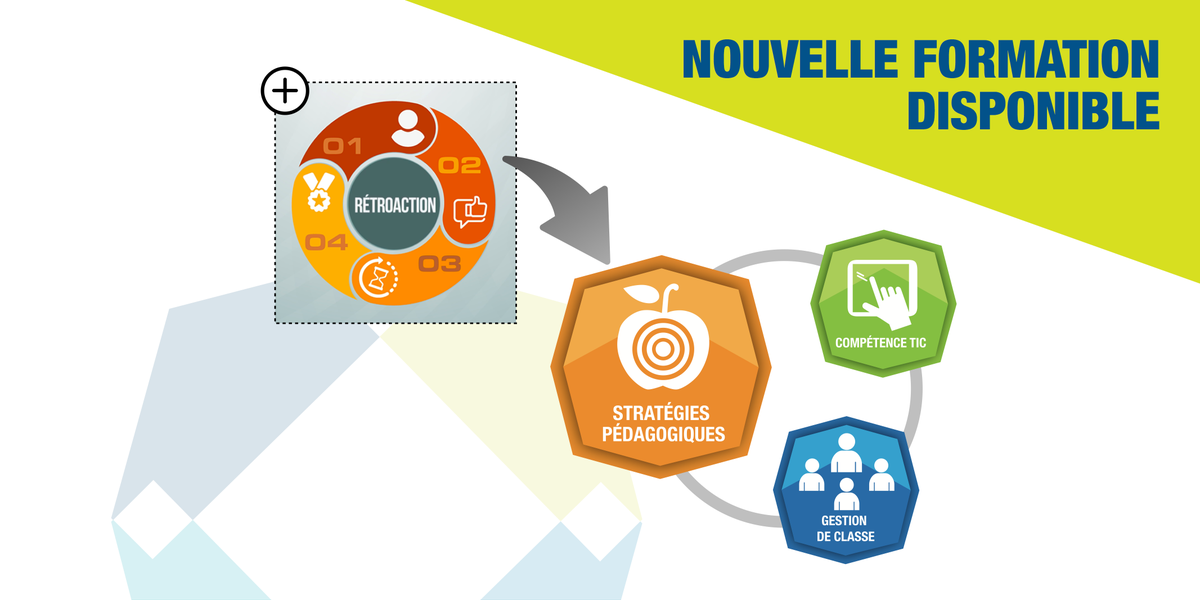 LeCADRE21's tweet photo. On débute la semaine (et le nouveau mois) en vous présentant notre nouvelle formation sur un sujet très en demande
➡️➡️➡️ la #rétroaction aux apprenants
Explorez cette nouvelle formation #CADRE21 dès maintenant 👇
https://t.co/W1pSpShhM0
#DevProf #DPcontinu #EduQc #EduNumQc https://t.co/hFaB090uw1