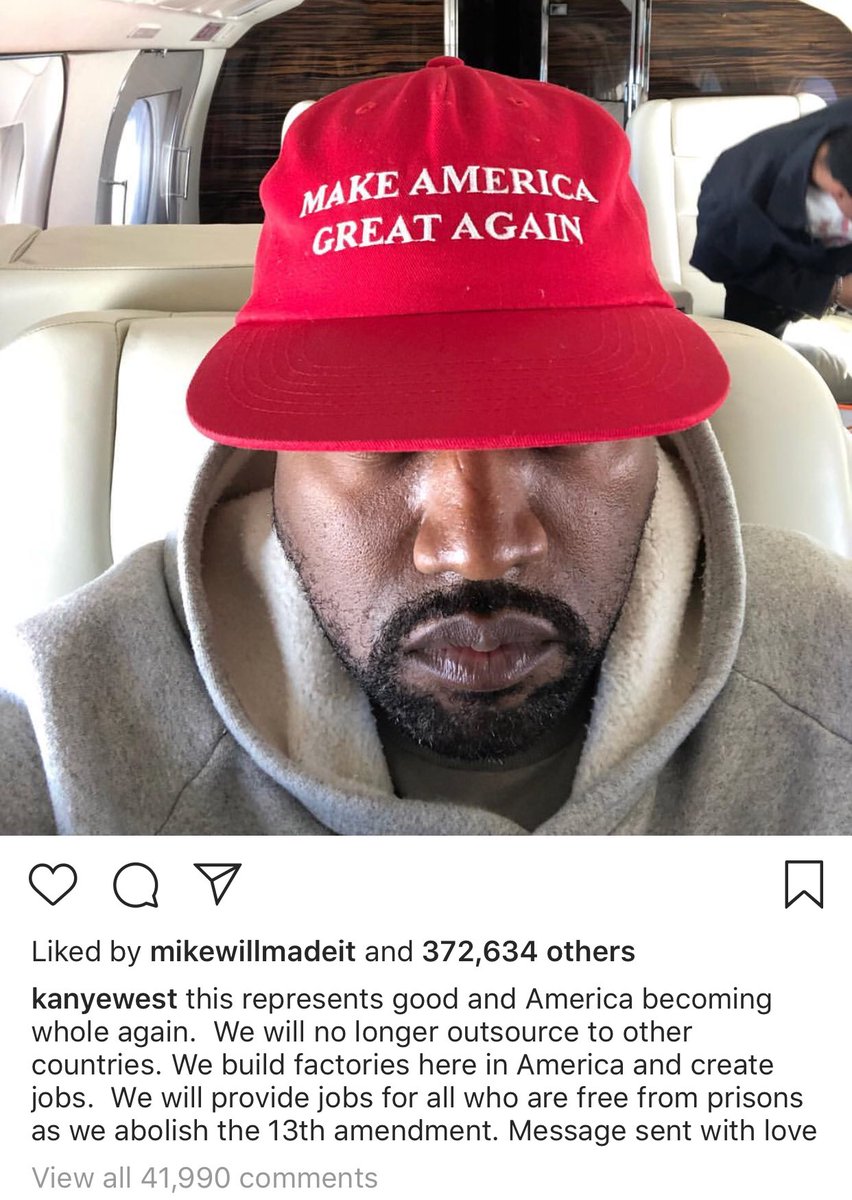 PopCrave's tweet photo. .@LanaDelRey destroys @KanyeWest with comment under his pro-Trump Instagram post: “I can only assume you relate to his personality on some level. Delusions of Grandeur, extreme issues with narcissism” https://t.co/po6dghzWMc