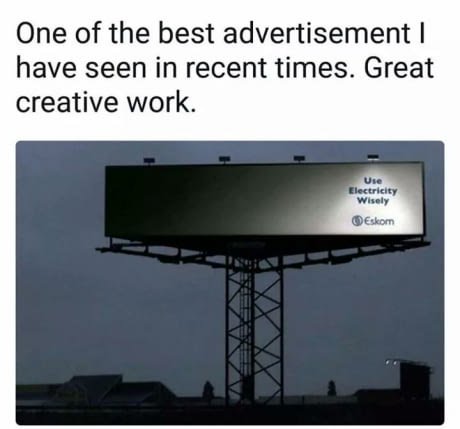 💡Really great minimalist billboard ad