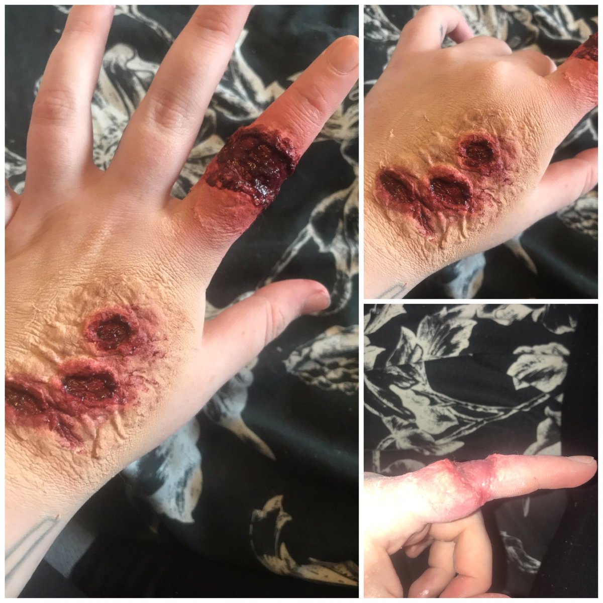 lxurenm8's tweet photo. Sooooo I tried my first SFX stuff.. how did I do? @GlamandGore 🧟‍♀️🖤 https://t.co/ZRwcpWB7WC