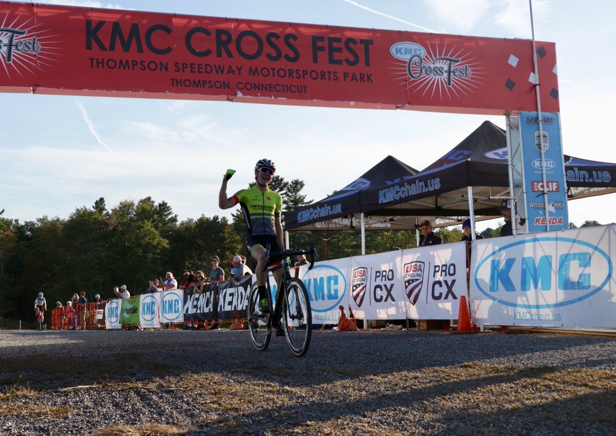 kmccrossfest's tweet photo. @maher_lane Winning the #KMCCX #ProCx @ThompsonSpdwy https://t.co/XTQ94HBlv1