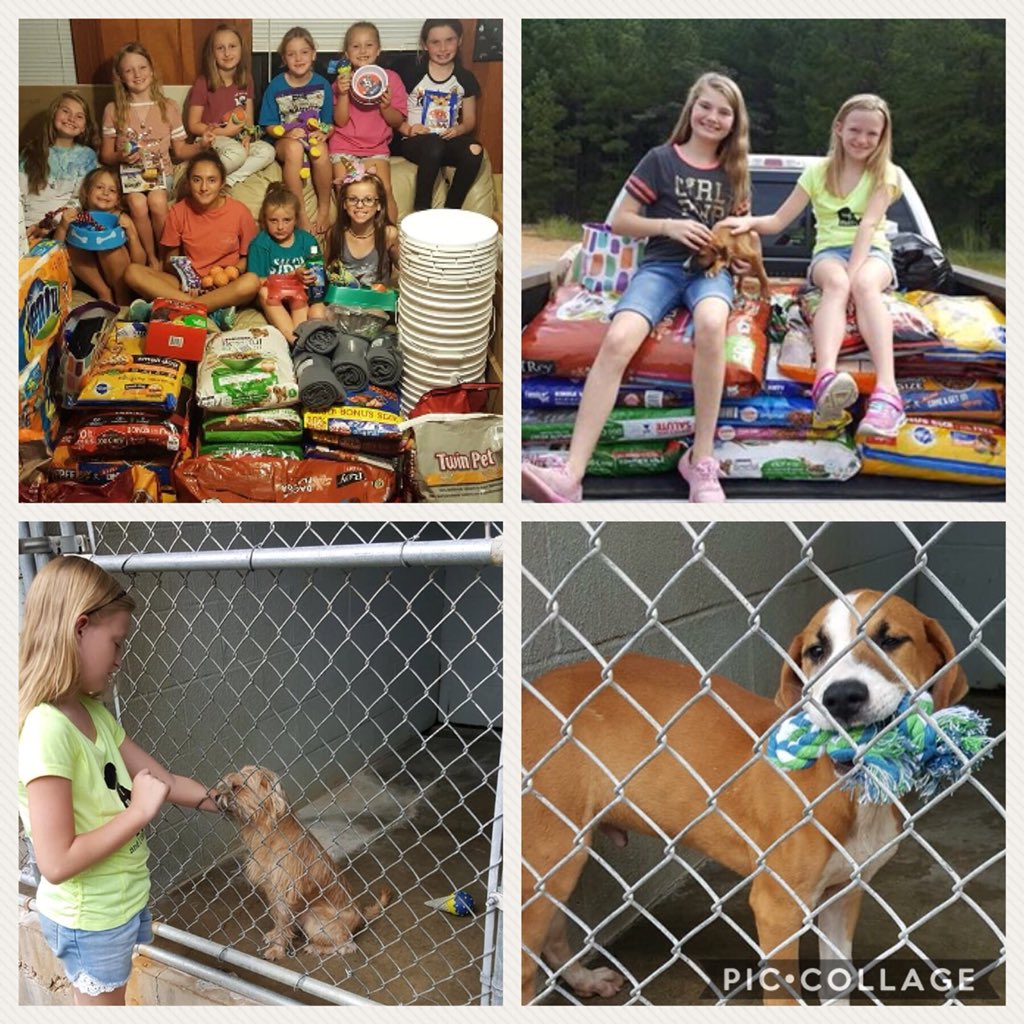 Too sweet not to share. This birthday girl asked her family and friends to donate supplies to our pound for her birthday. Thank you Sydnee for your thoughtfulness and Happy Birthday to you #CPD #CamdenCityPound #KidsDoingGoodDeeds <a href="/YesRadioWorks/">Y95 | K97 | 104.5 FM</a> @MattMershonKATV  @KTVE10Cherith