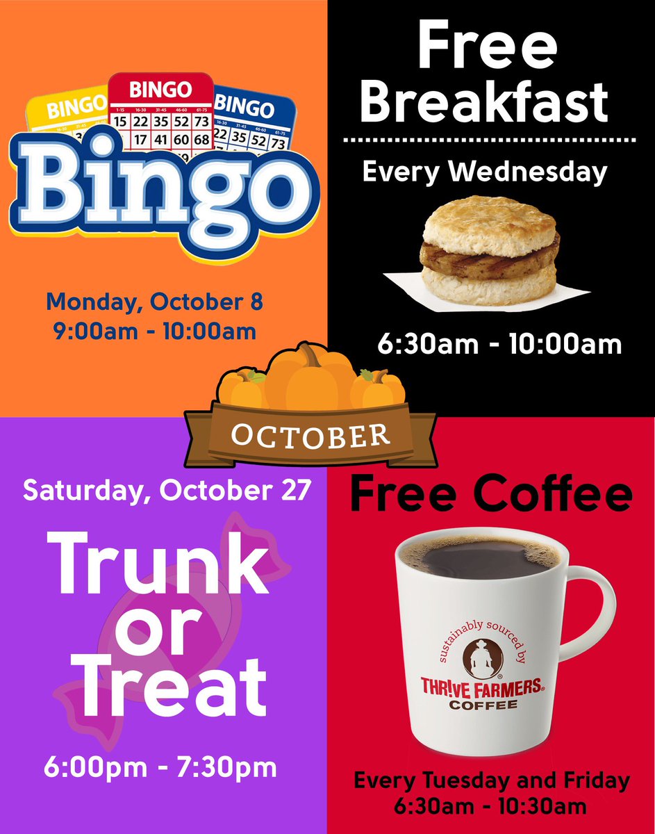 CFAPalmhurst's tweet photo. Some of the October activities we have scheduled. See you at #CFAPalmhurst!

Algunas de las actividades de octubre que tenemos programadas. ¡Nos vemos en #CFAPalmhurst! https://t.co/MpVFoRb49X