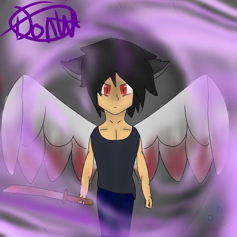 HeyyItsADonut's tweet photo. He's back with a vengeance. 
#AphFeat @JasonBravura @_Aphmau_  
Also yes i know i didn't use the right sword I'm sorry about that dont kill me- https://t.co/wsFRx9af4R