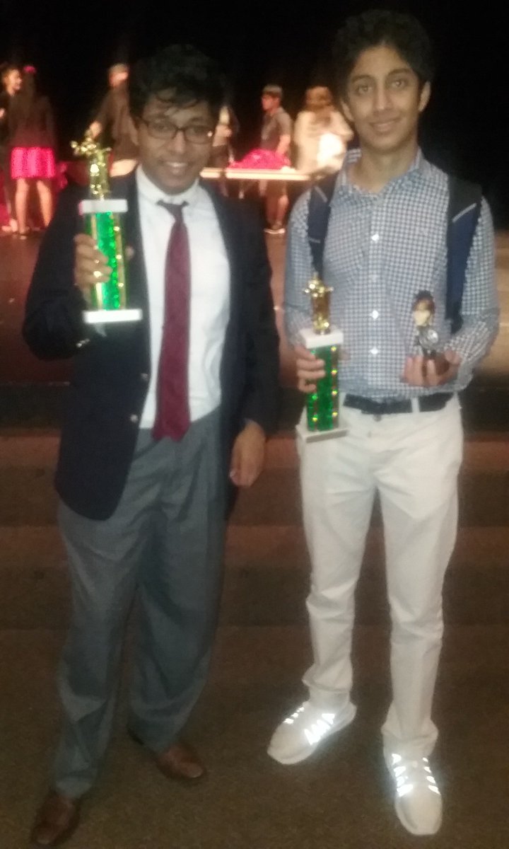 DebateEsd's tweet photo. Big weekend for ESD Speech &amp; Debate as these 2 Eagles @EpiscopalDallas   soared high at the Newman Smith Invite.  Zan Haq, '20 won all 7 of his rounds to capture 1st out of 37 entries in Varsity Lincoln Douglas, while Nick Harapanahalli, '20 placed 2nd overall in Impromptu. https://t.co/j4EQhAfKbk
