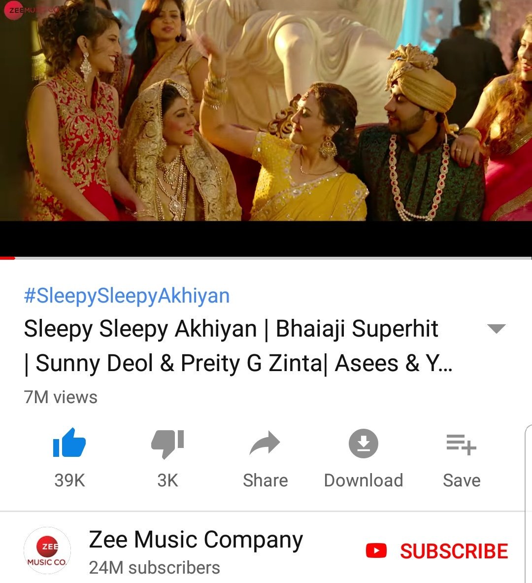 REMARKABLE!

#SleepySleepyAkhiyan HAS CROSSED 7 MILLION VIEWS IN JUST 2 DAYS ! ❇

Yours faithfully Sapna Dubey is blessing our screens😍

<a href="/realpreityzinta/">Preity G Zinta</a>

<a href="/MetroMovies_/">Metro Movies</a> <a href="/iamsunnydeol/">Sunny Deol</a>
<a href="/ameesha_patel/">ameesha patel</a> @arshadwarsi @zeemusiccompany <a href="/neerraj/">neerraj pathak</a>

See it here- bit.ly/SleepySleepy
