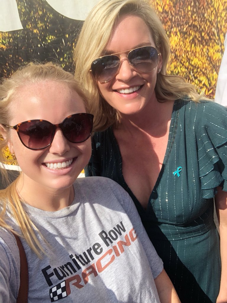 kellieamck's tweet photo. Only person I cheer for harder than @MartinTruex_Jr is @SherryPollex. Heartbreaking ending but meeting this lady made it a great day nonetheless! #SherryStrong #Go78 https://t.co/FmtS8yBPi8