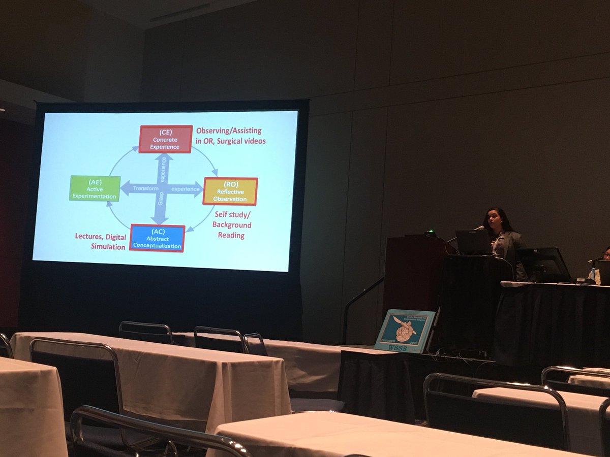 CRogersVizena's tweet photo. Dr. Francesca Saldanha gave a fantastic talk about incorporating #Simulation and #adultlearning theory to maximize #surgicaleducation #PSTM2018 https://t.co/jq690wfxKY