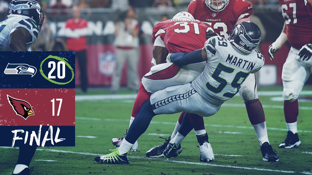 Seattle Seahawks (@Seahawks) on Twitter photo 30/09/2018 23:13:14 #SEAHAWKS WIN AT THE BUZZER!!! #SEAvsAZ #SEAHAWKS WIN AT THE BUZZER!!! #SEAvsAZ