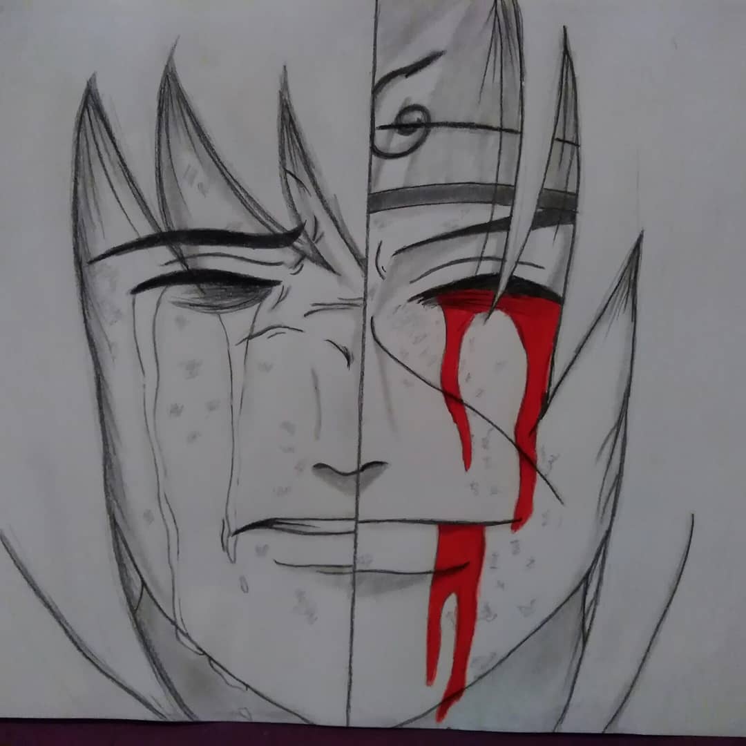 My entry , my drawing of itachi , sasuke meery_chan19