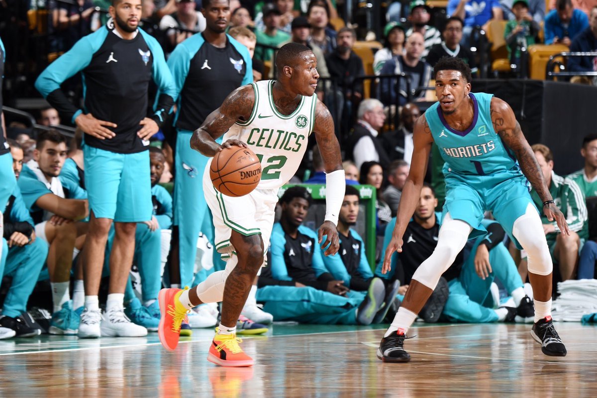 Terry Rozier wearing the Puma Clyde 